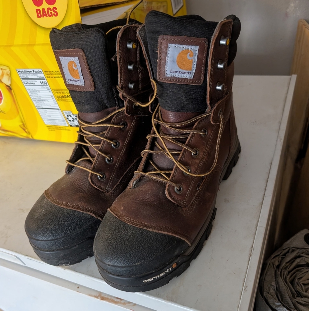 Carhartt Brown and Black Work Boots